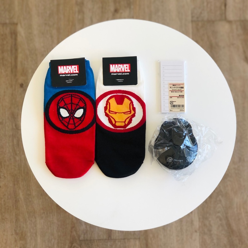 Superhero Socks, Stationary, & Self-Care Bundle